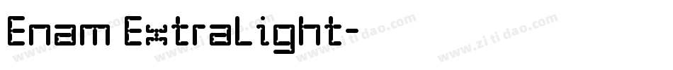 Enam ExtraLight字体转换